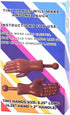 DR DINGUS Tiny Hands (1 Pair, Dark Tone) - Mini Puppet Toy Hands for TikTok Videos & Family Fun
