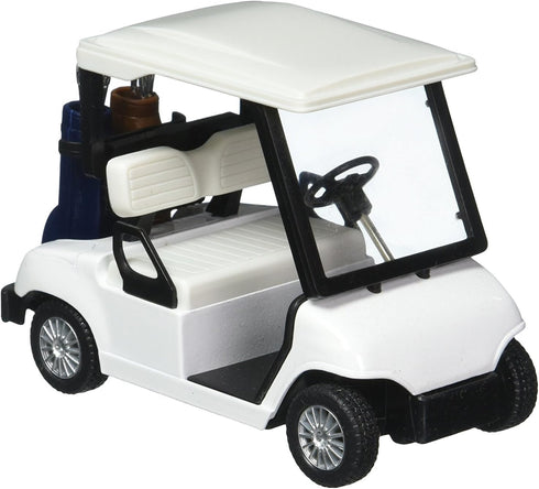 KinsFun Golf Cart Model - 4½" Die Cast Metal Pullback Action Toy (No Decal)