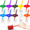 Paint Cups – 10 Pack No Spill Paint Containers with Lids for Kids, Toddler Art Supplies Paint Cups with Brushes