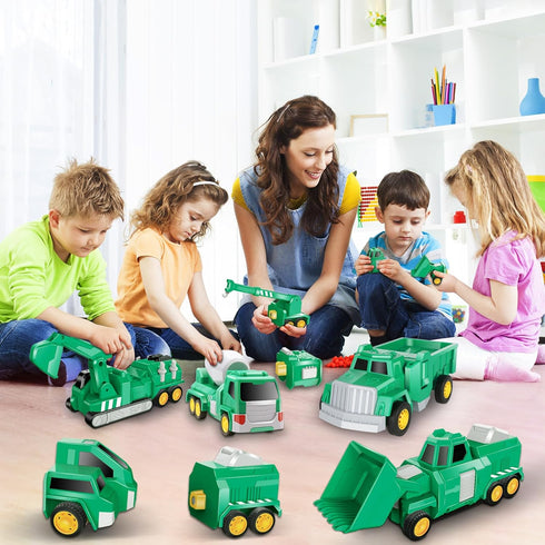 Laradola 5 in 1 Construction Toys for Kids Ages 4-8, Transform Robot Cars, STEM Building Gifts for Boys Girls