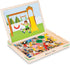 Melissa & Doug Wooden Magnetic Matching Picture Game - 119 Magnets and Scene Cards for Interactive Play
