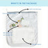 100% Mulberry 23 Momme PROMEED Silk Crib Sleeve for Baby Hair Loss Prevention, Premium Natural Silk Bassinet Sheet