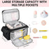 Jaffzora S1 S2, Pack,Black Breast Pump Bag Compatible with Spectra and Breastmilk Baby Bottle Cooler Bag with Ice