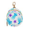 Jellyfish and Starfish Round Pacifier Storage Case with Zipper, Portable Pacifier Case