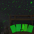 Realistic Glow Stars & Moon, 500pcs Luminous Glowing Stars for Room Decor