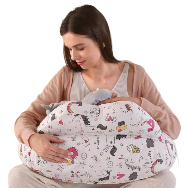 BATTOP Nursing Pillow for Breastfeeding with Removable Covers, PlusSize Breastfeeding Pillows for
