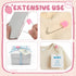 WILLBOND 150 2.2 Inch Pcs Diaper Pins Safety Plastic Head Cloth Diaper Nappy Pins with Locking Closures Stainless Steel