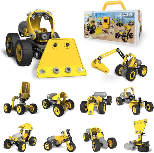 STEM Toys for 5-8 Year Old Boys, 10 in 1 Electric Building Toys, Educational Construction Science Kit
