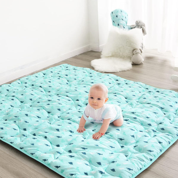 SPRINGSPIRIT Baby Play Mat, 47x47 Infant Play Mat for Playpen, Thicken Cushioned