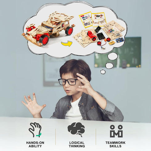 8-10, 8-13, 3D 8-12, 8 9 10 11 12 13 14 STEM Kits for Kids Age STEM Toys for Boys Remote Control Model Car Building