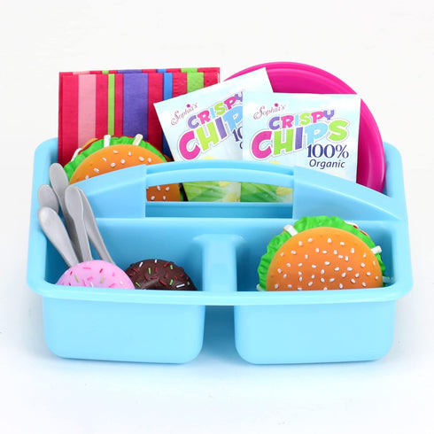 Sophia's 18" Doll 17 pc. Burgers for Two with Service ware, Doughnuts, and Bags of Chips
