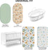 IOCCLH Girls,4-Pack Set Delight,Angelbliss,32"X16" Baby Bassinet Sheets for Baby Boy Fitted Bassinet Sheets Compatible