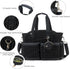 Mommy Lmbabter Diaper Tote Quilted Bag Function Maternity Baby Bag Diaper Changing Messenger with Shoulder Strap Wet