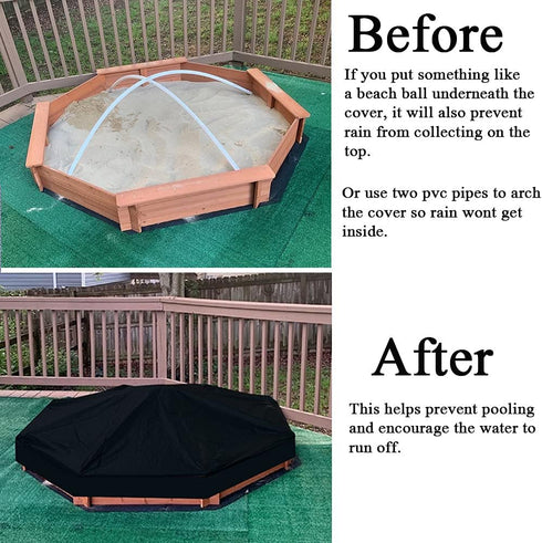84" 78" 9" 6.5 7 Upgraded Outdoor Octagon Sand Box Cover Heavy Duty Waterproof Tight Replacement Cover for X x Octagon