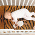 QsirBC Cozy 28x52 Inch Tiger Leather Leopard Print Crib Sheets for Boys, Girls Machine Washable Soft Microfiber Fitted