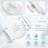 WHYLHJ Trimmer Electric Nail File & for Seniors & Babies Rechargeable Quiet LED Light Built-in Storage Multiple Speeds
