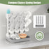 Flysich Countertop, 12 Baby Bottle Drying Rack, Space Saving Baby Bottle Organizer for Vertical Bottle Dryer Holder