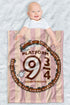 Harry Potter Lightweight Baby Blanket, 30"X40", Platform 9 3/4 Unisex for Infants, Girls & Boys