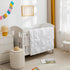 3-Piece Set Pinch PINNKKU Crib Bedding for Boy Girls, Includes Crib Skirt, Blanket and Sheet, Baby Bedding, Pintuck