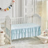 Set Ruffled Crib Bedding Baby Boho Quilted Comforter with Fitted Sheet and Bed Skirt - Cute Soft Breathable Seersucker