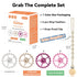 5 Pack 4 0-6 6-12 Stylish Silicone Baby Teething Toys: Teething Rings and Extra Silicone Clip, Teething Rings