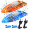 YEETFTC 2Pack LED Light RC Boat Remote Control Pool Water Toys for Kids