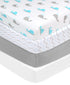 American Baby Company 4 Pack Fitted Crib Sheets 28" x 52", Soft