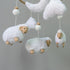 Goukurlsma Sheep Baby Mobile for Crib, Cloud Baby Crib Mobile for Girls & Boys, Neutral Crib Toys Hanging, Lamb Baby