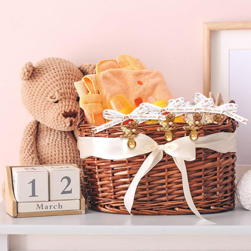 60 Coume Pcs Shower Party Pacifiers Necklace Bear Bottle Acrylic Pacifiers Charm Pacifier Chain for Guests Gender