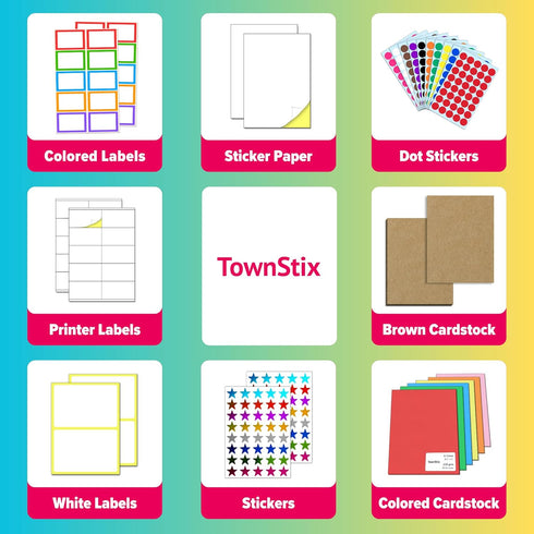 Donut Stickers Sheets Set, 1.5" - 20 Sheets, 200 Stickers