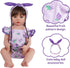 2 Set 17-22 Inch BABESIDE Pcs Reborn Baby Doll Clothes for Babydolls, Fruit Pattern Baby Dolls Clothes Accessories
