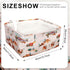BBSET 3 Closet Pcs Western Bull Boho Rectangle Storage Basket Collapsible Highland Cow Storage Bin for Nursery Toys