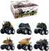 DINOBROS Dinosaur Toy Pull Back Cars 6 Pack for Boys Age 3-7, Dino T-Rex Games