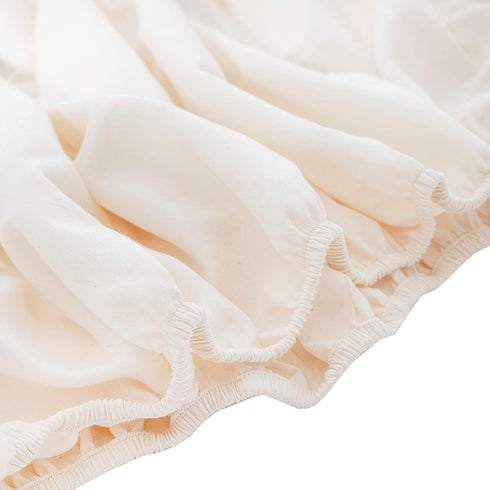 100% (2 Pack) Organic Cotton Fitted Crib Sheets - GOTS Certified Organic Cotton, All-Natural, Dye-Free, Unbleached