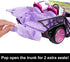 Monster High Toy Car, Ghoul Mobile with Pet & Cooler Accessories, Purple Doll-Sized Convertible
