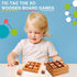 3 Sets Wooden Tic Tac Toe Games - Classic 3D Blocks Toys for Kids & Adults, Tabletop Strategy Games