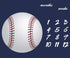 Baseball Theme Baby Monthly Milestone Blanket 48x40in Age Growth Tracker Baby Shower Nursery Blanket Newmom Gift with Bonus Marker LHFS827 by F-FUN SOUL