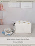 Rectangular Folding Laundry Basket, Waterproof Canvas Basket for Children's Room, Office, Clothes, Toys Storage (Bee)