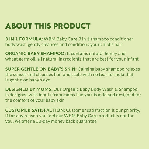 Care 3 in 1 Baby Shampoo, Body Wash & Conditioner 10 oz, Pack of 2