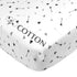 American Baby Company 100% Natural Cotton Fitted Crib Sheet 52" x 28" - Soft, Hypoallergenic, Silver Black Arrow