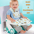 40 pcs Disposable Bibs and Placemats for Baby, Leak Proof Travel Feeding Bibs and Place Mats for Infants and Toddlers
