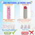 YOFUN Decorate Your Own Water Bottle, 11 Sheets of Unicorn Stickers & Glitter Gems, Craft Kit for Children, Pink