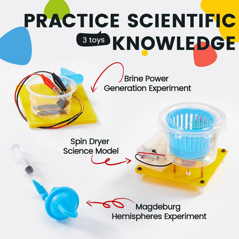 Verowit 6-in-1 8-12, 9 10 11 13 14 Set: STEM Home Lab Science Kit for Kids Age Boys & Girls Year Old Educational