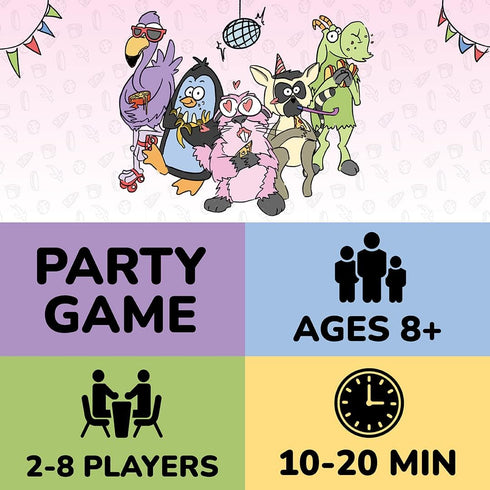USAOPOLY Mish Match - Fast Paced Party Card Game for 2-8 Players, Ages 8+