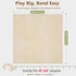 1.3'' Tummy 50''x 50'' Floisdace Baby Play Mat for Floor, Thick Memory Foam Time Mat - Super Soft Coral Velvet Nursery