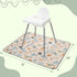 S&T INC. Baby Splat Mat for Under High Chair, Waterproof Highchair Mat with Anti-Skid Backing, Machine Washable, 42"x51"