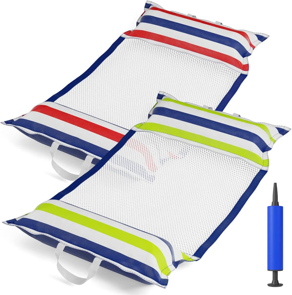 Jasonwell Inflatable Pool Hammock Float - 2 Pack Water Hammock Pool Floaties