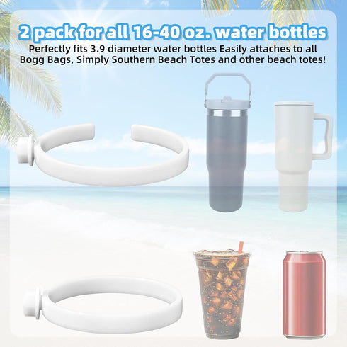Lyreh 2pcs 2 30oz 40oz Cup Holder for Bogg Bag, Sizes ABS Practical Water Bottle Storage Holder Suitable Drink