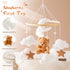 let's make Baby Mobile for Crib Bear Cloud Crib Mobile Handmade Furry Nursery Mobile Gender Neutral Crib Toy Hanging