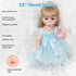 Realistic 22 Inch Reborn Baby Doll - Silicone Full Body American Girl, Weighted Soft Toy Birthday Gift Set for Over 3